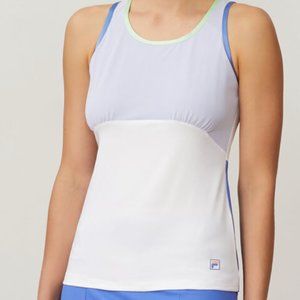 EUC Fila Tennis Colorful Play Full Coverage Tank, Size Medium